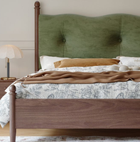 Lit plateforme en bois massif de pin de style japonais, gain de place, multifonctionnel, taille King/Queen, design écologique et durable