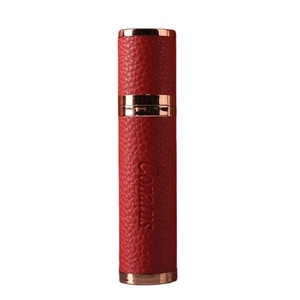 Sell high quality 10ml explosion leather circular glass spray perfume bottle