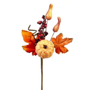 Yapay kabak dalları dekoratif sonbahar çiçek toplama sonbahar ev kapalı açık Centerpiece şükran masa dekorasyon