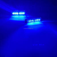 Feux stroboscopiques d'avertissement homologués ECE R65 R10, couleur unique ambre rouge bleu blanc vert, montage en surface, 6 LED LTD703 UKCA