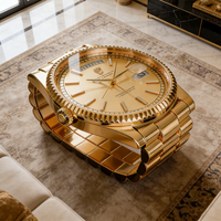 Table basse moderne en fibre de verre dorée, style luxe, forme montre-bracelet, décoration de salon Art Déco