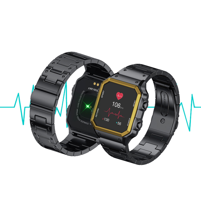 OEM AI Voice Assistant Smart Watch 1.54 Inch Large Screen Steel Strap Long Battery Life BT Call Health Monitor for Men Women
