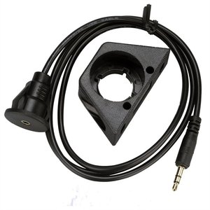 <span class=keywords><strong>Kit</strong></span> de câble d'extension audio AUX coaxial RCA personnalisé pour tableau de bord de voiture/camion, montage encastré, 3,5 mm (1/8 po) mâle vers femelle - Product Image 5
