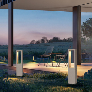 Lámpara de Jardín de Cemento para Exteriores, Impermeable, Minimalista, Tipo Pilar, para Patio, Jardín, Camino - Product Image 5