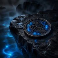 Pièce de monnaie commémorative personnalisée 3D en relief, Charon, émail bleu de luxe, Pièce de défi « Faisceau de âmes » pour collection mythique, cadeau
