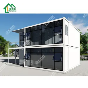 Nieuwe Producten Luxe Modulaire Snelle Building Prefab Vervaardigd Gecombineerd 2 Verdiepingen Container Huis