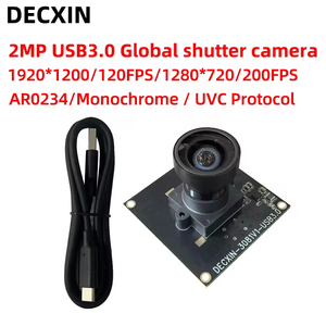 Caméra monoculaire DECXIN AR0234 USB3.0 à obturateur global 2MP 1080P 120FPS, module d'inspection industrielle avec support de déclenchement externe UVC - Product Image 2