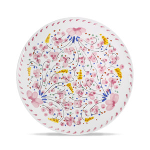 Elegante Juego de Vajilla de Cerámica con Rosas Rosadas en Relieve, Platos Esmaltados Románticos para Cumpleaños, Hoteles y Bodas - Product Image 2