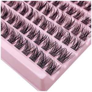 Private Label Natural Full <b>Strip</b> False Eyelashes Beauty Lashes with <b>Plastic</b> Cotton Band and Lash Tray - Product Image 6