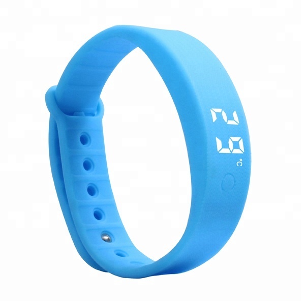 HTech W5S Silicone Waterproof Custom Vibration Child Smart Bracelet with Alarm Clock 3D Pedometer Wrist Watch for Kids