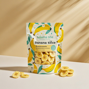 Personnalisé à bas quantité minimale de commande prix d'usine tranche de <span class=keywords><strong>banane</strong></span> séchée mate de Grad alimentaire <span class=keywords><strong>Sac</strong></span> de pochette debout avec fenêtre à fermeture éclair Doypack <span class=keywords><strong>Sac</strong></span> en mylar - Product Image 2