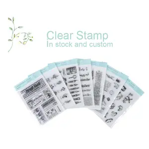 Y1-Y45 Themen Muster 96 Designs Craft Silikon Clear Stamps Benutzer definierte Siegel blöcke für die Karten herstellung Dekoration und Scrap booking