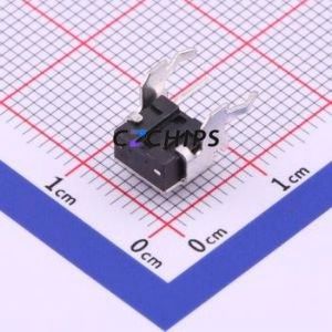 TS-1093A-A4B2-D2 Tactile Switch Through hole Component THT Switch Single Pole Single Throw Round Button 1.8N Right Angle Insert - Product Image 2