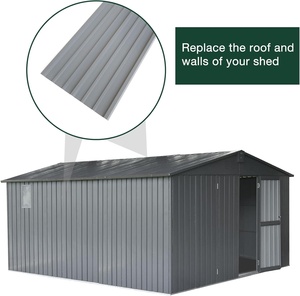 Tuiles de toit modernes <span class=keywords><strong>en</strong></span> alliage d'aluminium durable, profilées, isolantes thermiquement, imperméables et ignifuges pour appartements, villas, allées et extérieurs - Product Image 5