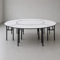 Table ronde pliable modulaire pour banquets, hôtels, mariages, événements, restaurants et traiteurs