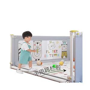 גובה מתכוונן מהיר הרכבה פעוט מיטה מסילות עם חומר מתכת בטיחות אוקספורד עבור מיטת תינוק - Product Image 6