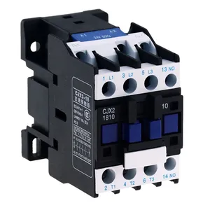 CJX2-1210 IP20 3 Phase Motor Contactor Relay 12A 3 P 3 Kutub 1 NO AC 24V 36V 110V 220V 380V Koil AC Rumah Tangga