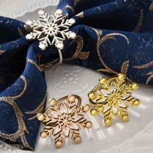 Anneau de serviette en métal ananas décoratif fini or argent de Style Simple pour anneau de serviette de célébration de mariage pour la fête de mariage - Product Image 3