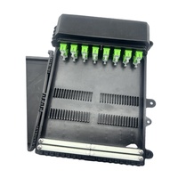 Caja de Distribución de Fibra Óptica para Montaje en Pared Exterior, 24 Núcleos, IP55 Impermeable, Blanca, con Certificación CE