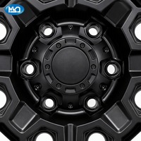 Jantes tout-terrain MSD 4x4, service OEM ODM pour une utilisation tout-terrain, jantes en alliage de 17 pouces, style Beadlock, finition noire brillante
