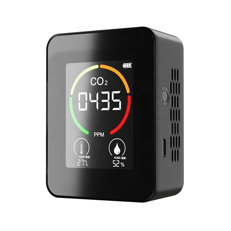 Met Luchtkwaliteitmeter Draagbare Co2 Meter Gas Co2 Analyzer Portable Indoor System Station Air Quality Monitoring