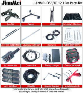JianMei DS5-8M Offre Spéciale Grue de caméra en alliage d'aluminium de haute qualité Jib 8M Jimmy Jib Grue de caméra vidéo pour le tournage de films - Product Image 5