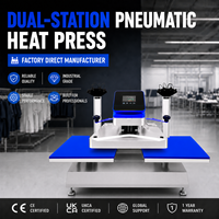 Presse à transfert thermique pneumatique à double station pour la sublimation de t-shirts
