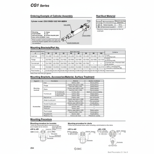 SMC Pneumatics CG-F063 Supports de montage Bride Pièces pneumatiques - Product Image 1