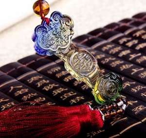 Liu Li <span class=keywords><strong>Fengshui</strong></span> <span class=keywords><strong>Ruyi</strong></span> voiture sac suspendu décoration Offres Spéciales cristal de cristal pour l'intérieur du véhicule - Product Image 2