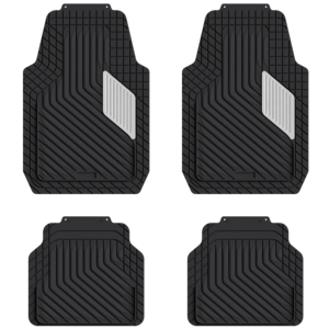 Tapis de voiture en aluminium 4 pièces TPE pour automobile Universel pour SUV, berline, voiture, camionnettes - Product Image 3