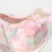Vase à fleurs en céramique multicolore abstrait moderne, fait main, surface texturée, centre de table, décoration intérieure