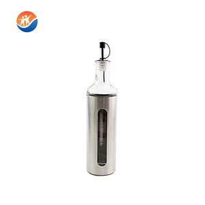 Botella <span class=keywords><strong>de</strong></span> Vidrio para <span class=keywords><strong>Aceite</strong></span> al <span class=keywords><strong>Precio</strong></span> Más Bajo con Elegante Revestimiento Metálico, Utensilio <span class=keywords><strong>de</strong></span> Cocina <span class=keywords><strong>de</strong></span> Vidrio, Contenedor para Condimentos, Botella Rociadora <span class=keywords><strong>de</strong></span> <span class=keywords><strong>Aceite</strong></span> <span class=keywords><strong>de</strong></span> <span class=keywords><strong>Oliva</strong></span> - Product Image 3