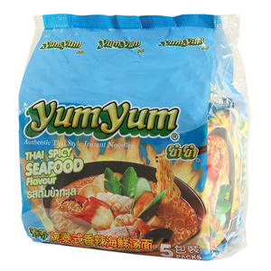 Dongyin-Comida instantánea importada de Tailandia, mariscos tailandeses en bolsas, fideos, venta al por mayor, 350g - Product Image 6