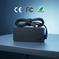 Chargeur USB C PD 3.0 65W ignifuge, adaptateur secteur pour ThinkPad X1 Carbon T14 T480 Yoga CE FCC RoHS, alimentation avec prises personnalisées