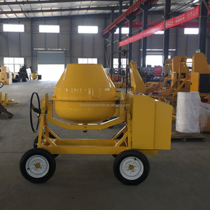 Bétonnière portative à tambour inclinable de 500 L, moteur diesel refroidi par eau, 4 roues, Cm500-4D - Product Image 5