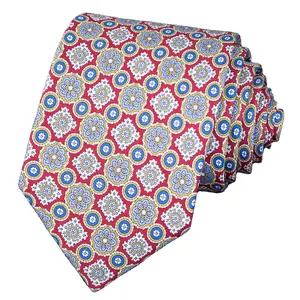 Hamocigia 100% органический шелк жаккардовый 7 складной галстук мужской галстук поставщик галстуков