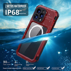 <span class=keywords><strong>Coque</strong></span> de téléphone en alliage d'aluminium <span class=keywords><strong>incassable</strong></span> étanche IP68 à protection complète robuste pour <span class=keywords><strong>IPhone</strong></span> 16 Pro Max - Product Image 6