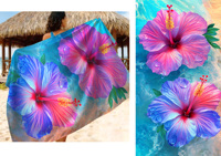 Tissu brocart à motif floral ethnique des îles du Pacifique (Samoa, Fidji, Tonga) pour Lavalava, jupe une pièce