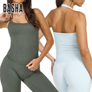 Débardeurs de sport respirants en nylon et élasthanne à séchage rapide, écologiques et de bonne qualité, pour la gym et le yoga – Vente en gros - Product Image 4