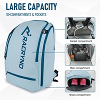 Sac de raquette de padel personnalisable pour femme, avec logo personnalisé, sacs de sport pour padel, pickleball, padel