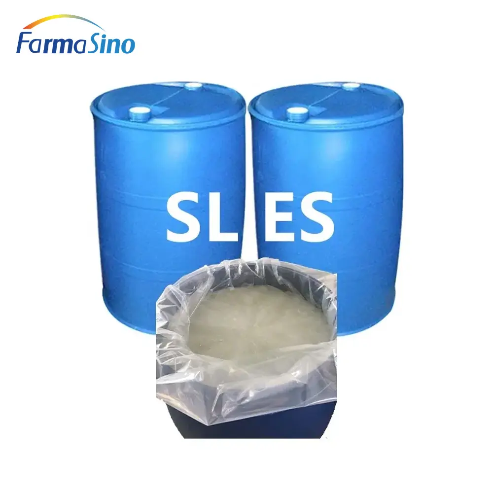 Farmasino all'ingrosso 170kgs SLES 25kgs di sodio lauril etere solfato (SLES 70%) SLES 25 68585-34-2