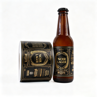 Étiquette autocollante en rouleau pour bière de blé, fabriquée par ECO Manufacturer, pour bouteilles de Hefeweizen et de Witbier belge