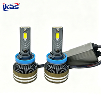 Luces LED H4 de Alta Potencia para Auto, Marca IKAS, Focos LED H4 H7 H11 9005 9006, Faros Delanteros LED de 130W 30000LM