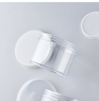 Pots vides en plastique PET crème cosmétique clair 30ML 50ML 80ML 100ML 120ML 150ML couvercle en plastique pour soins de la peau pour lotion en poudre libre
