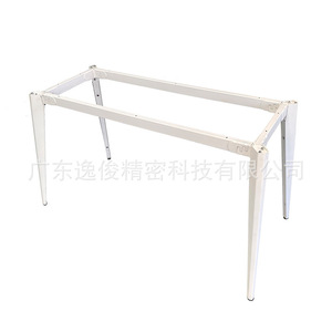 White Minimalist Carbon Steel <b>Table</b> <b>Legs</b> 1200x600x725mm Durable Office Desk Frame Support Modern Furniture Base - Product Image 3
