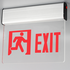 Señal de salida de emergencia LED del mercado norteamericano con luz de emergencia recargable LED con lista UL - Product Image 6