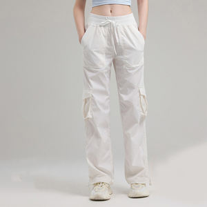Pantalon cargo décontracté pour femmes de haute qualité, 500 grammes, vente en gros, ample, amincissant, avec cordon de serrage, séchage rapide, pour le sport en plein air - Product Image 6