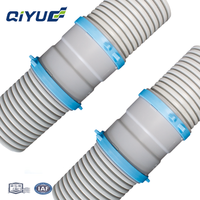 Connecteur de tuyau en plastique de 90 mm, pièces de système de ventilation central, raccord rapide pour conduit CVC, plomberie industrielle