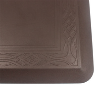 Tapis anti-fatigue en PU personnalisé, lavable, confortable, résistant à la moisissure et aux taches, protège le sol, idéal pour les postes de travail.