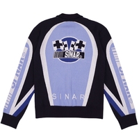 Pull personnalisé avec logo, pull d'hiver pour homme, tricot décontracté, pull à fermeture éclair, veste graphique, veste de course vintage, pull tricoté
